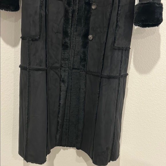 Vintage The Big Chill Elegant Black Trench Coat - Picture 5 of 12